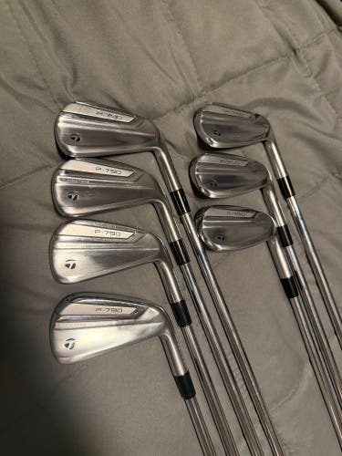 2019 TaylorMade P-790 Right Handed Iron Set Stiff Flex Steel Shaft (Used)