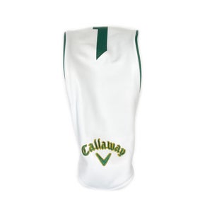 NEW Callaway Golf White/Green Leather Driver Headcover