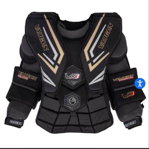 Large 2025 Vaughn Velocity VX1 Pro Carbon Goalie Chest Protector (New)