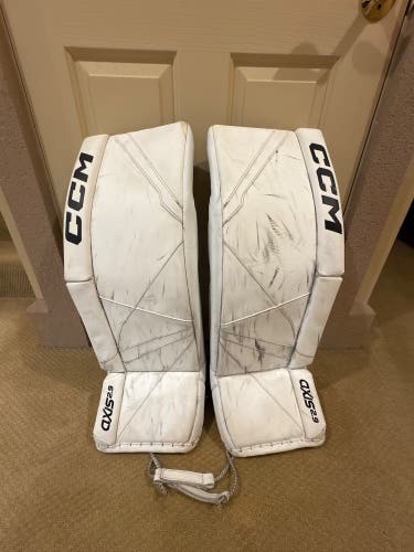 32" 2019 CCM Axis 2.9 Goalie Leg Pads Pro Stock (Used)