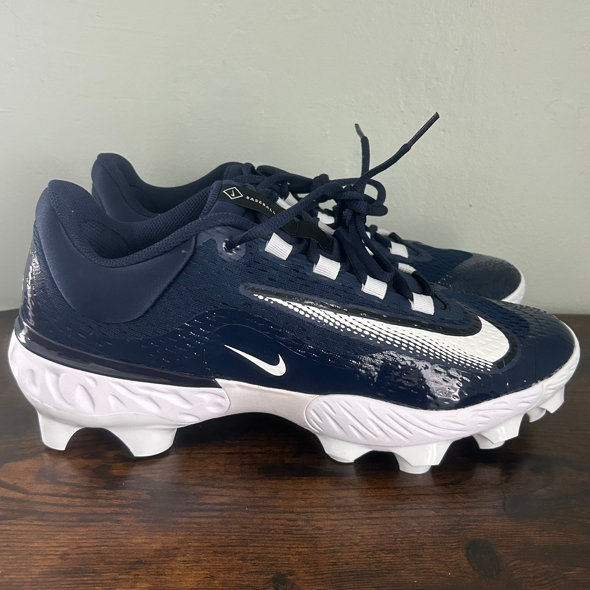 Nike Alpha Huarache Elite 4 Baseball Cleats Navy Blue FN7221-401 Men\'s Size 13 Nike Alpha Huarache Elite 3 Low Baseball Metal Cleats Navy  main image 2