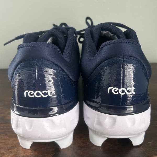 Nike Alpha Huarache Elite 4 Baseball Cleats Navy Blue FN7221-401 Men\'s Size 11.5 Nike Alpha Huarache Elite 4 MCS Baseball Cleats Blue Mens  main image 3