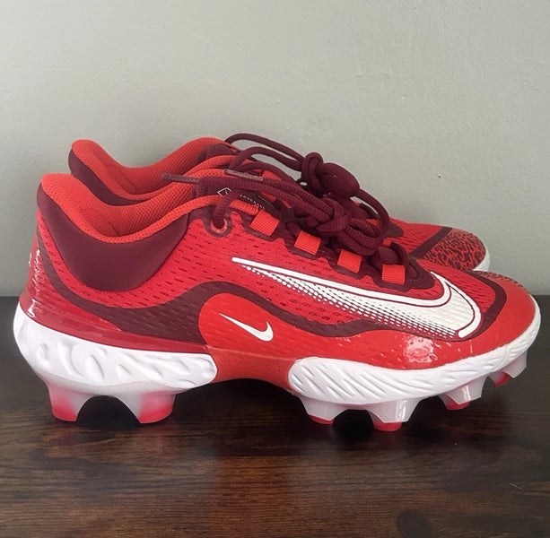 Nike Alpha Huarache Elite 4 MCS Baseball Cleats Red Mens Size 11.5 DX6962-616
