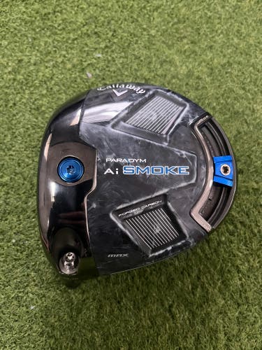 LH Callaway Paradym AI Smoke Max 9* Degree Driver Head Only Left Handed