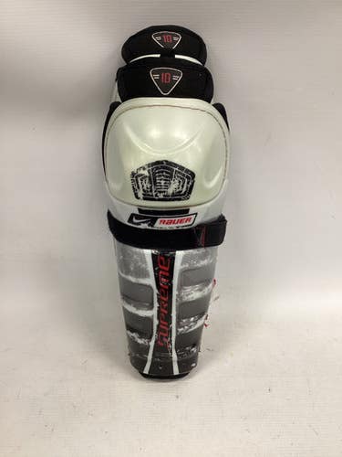 Used Bauer SUPREME Senior Shin Guards White 10" 11851-S000043090