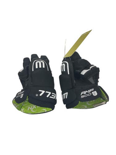 Used WinnWell AMP500 Junior Gloves Black 8" 11847-S000032809