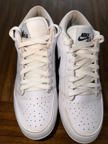 White Men's Size M 8.5 (W 9.5) Adult Air Jordan Low Top Molded Cleats (Used)