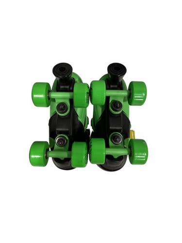 Used RollerDerby SKATES Junior Roller Quad Skates Green Adjustable 11847-S000032651