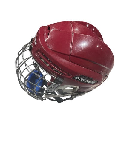Used Bauer TRUE VISION Helmet Cage Combo Red LG 11847-S000032769