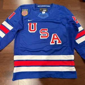 Dylan Larkin Team USA 2026 Olympics Hockey Jersey – Blue XL Stitched