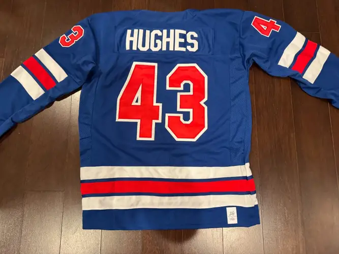 Quinn Hughes Team USA 2026 Olympics Hockey Stitched Jersey – Medium