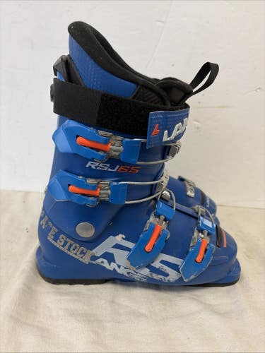 Mondo Size 22.5 U.S. Size 4.5 Lange RSJ65 Downhill Ski Boots. Blue