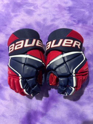 Blue Junior Bauer Vapor 3X Gloves 12" (Used)