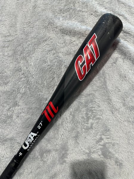 2021 Marucci CAT Alloy Bat USABat Certified (-11) Alloy 16 oz 27" (Used)