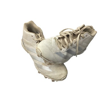 Used Adidas ADIDAS ADZERO BASEBALL CLEATS BB/SB Cleats White Junior 04.5 11760-S000087597