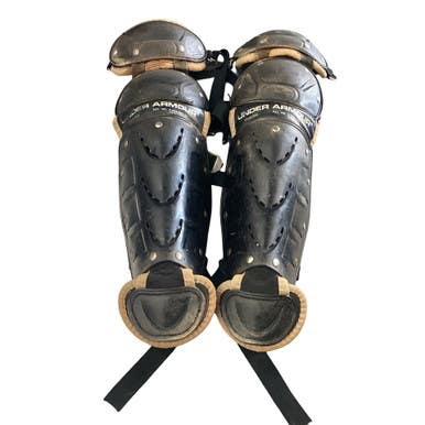 Used Under Armour UALG-YVS Catchers Leg Guards Black Youth 11760-S000087570