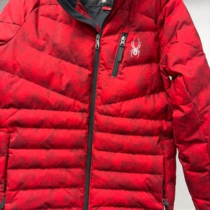 Red Unisex Youth One Size Fits All Spyder Jacket (New)