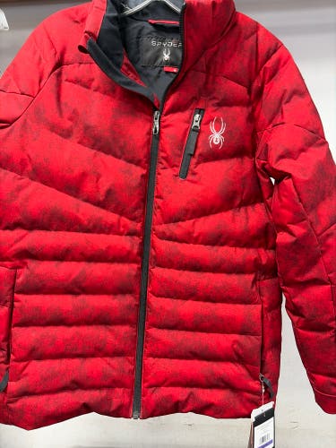 Red Unisex Youth One Size Fits All Spyder Jacket (New)