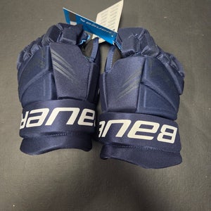 Brand New Navy Blue Intermediate Bauer X Gloves 13"