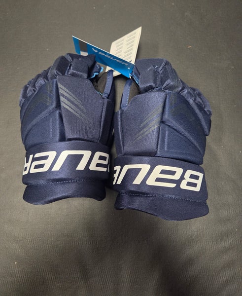 Brand New Navy Blue Intermediate Bauer X Gloves 13"