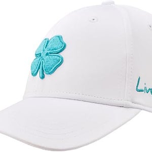 NEW Black Clover Live Lucky Premium Clover #158 White Fitted S/M Golf Hat