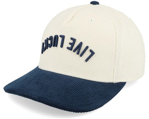 NEW Black Clover Live Lucky Cord Upside Down Luck White Snapback Golf Hat/Cap