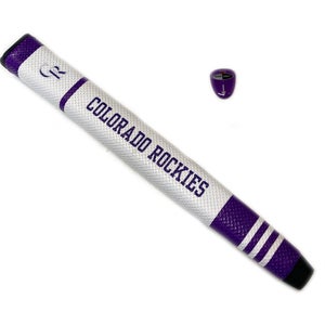 NEW Team Golf Colorado Rockies Purple/White Jumbo Putter Grip w/Ball Marker
