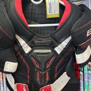 JR LG Bauer NSX Used Large Junior ice hockey Shoulder Pads pad SP