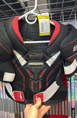JR LG Bauer NSX Used Large Junior ice hockey Shoulder Pads pad SP