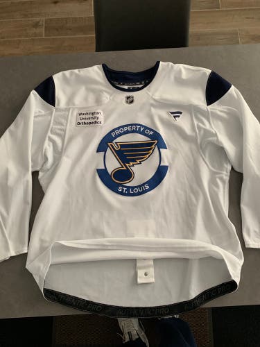 St Louis Blues Pro Stock Fanatics MIC Hockey Practice Jersey 58 (New)