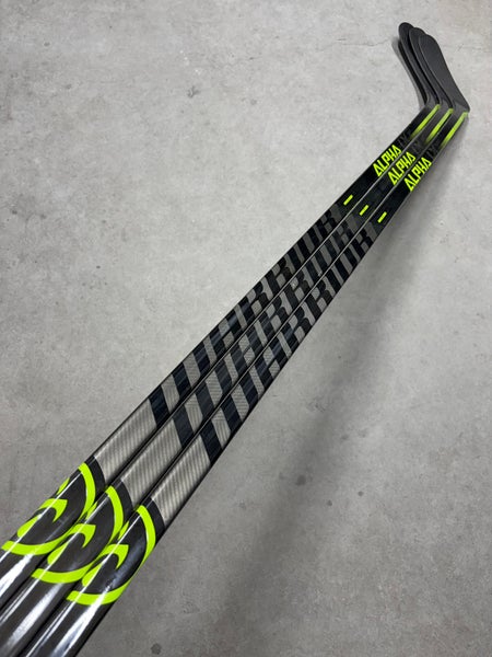 3 PACK 115 Flex P92 Senior Warrior Alpha LX20 Left Hand Hockey Stick Pro Stock (New)