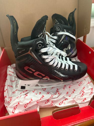 Black/Gray 2024 CCM Tacks XF Pro Hockey Skates Regular Width 9 (New)