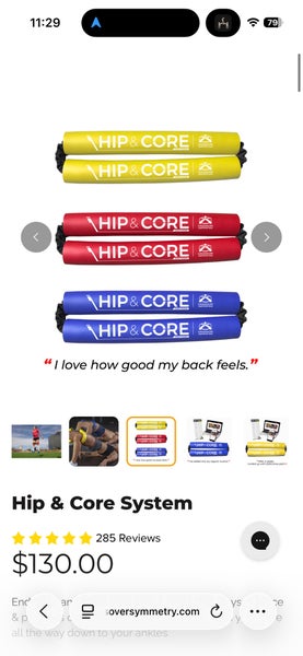 Cross Over Symmetry Hip & Core System