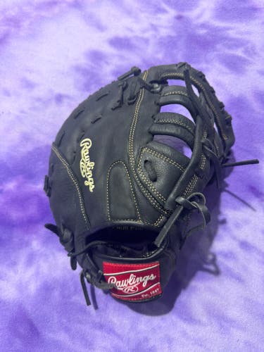 Black Rawlings Renegade RH First Base Baseball Glove 12.5" (Used)