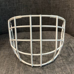 Bauer Hockey Certified Replacement Goalie Mask Cage Senior White