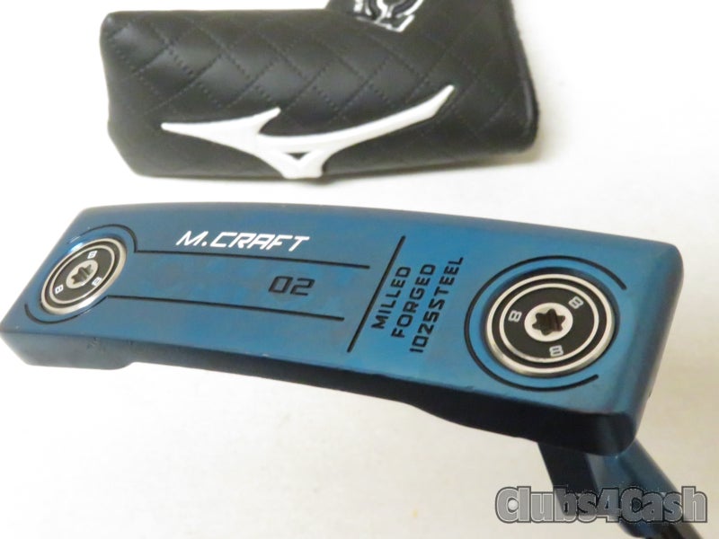 Mizuno M-Craft OMOI 02 Putter Blade Blue ION KBS CT120 34" +Cover