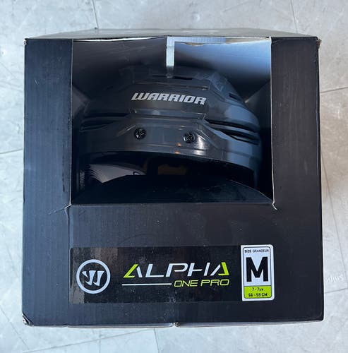 Medium Warrior Alpha One Pro Helmet Pro Stock (New) Vegas Gray