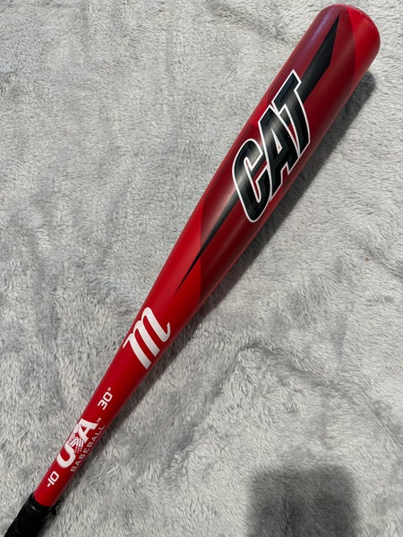 2019 Marucci CAT Alloy Bat USABat Certified (-10) Alloy 20 oz 30” (Used)
