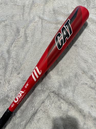 2019 Marucci CAT Alloy Bat USABat Certified (-10) Alloy 18 oz 28" (Used)