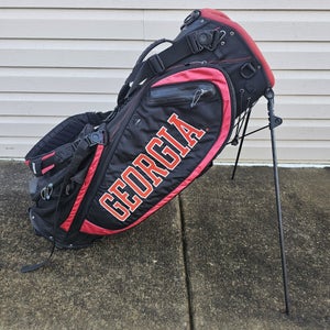 Nike Georgia Bulldogs NCAA 5 Way Stand Golf Bag Embroidered Black Red