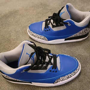 Air Jordan 3 Retro "Varsity Royal" Men's Size M 10.0 (W 11.0) Air Jordan Shoes (Used)
