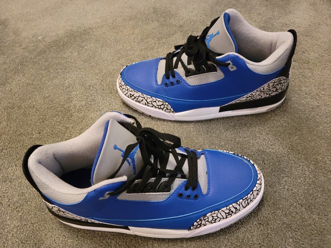 Air Jordan 3 Retro "Varsity Royal" Men's Size M 10.0 (W 11.0) Air Jordan Shoes (Used)