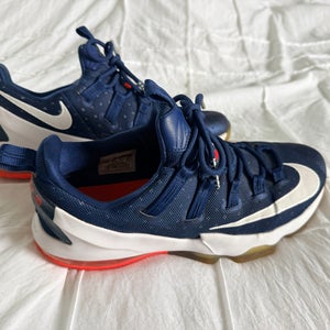 Blue Men's Size M 10.5 (W 11.5) Adult Nike Lebron Soldier 13 Shoes (Used)