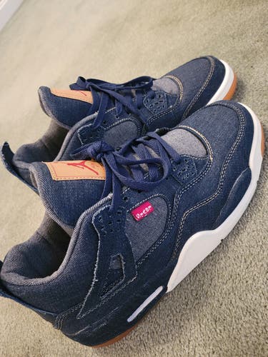Levi's x Air Jordan 4 Retro 'Denim' Size M 10.0 (W 11.0) Air Jordan Shoes (Used)