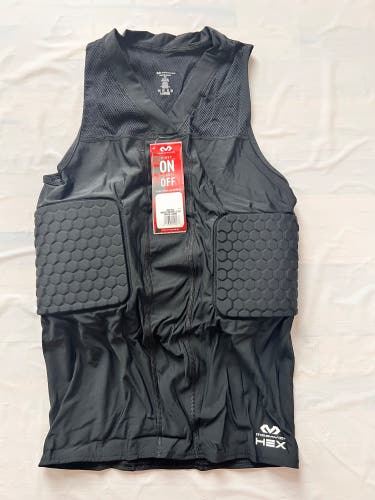 McDavid HEX 3-Pad Compression Tank Top black basketball football lacross L (New)