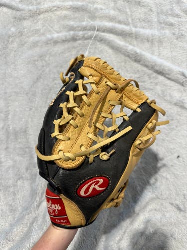Black Rawlings Prodigy Series RH Outfield Baseball Glove 11.5" (Used)