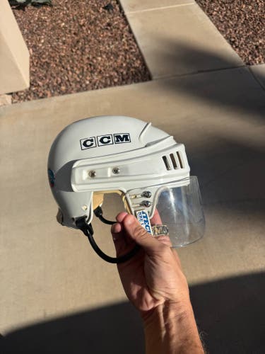Small white CCM Helmet (Used)