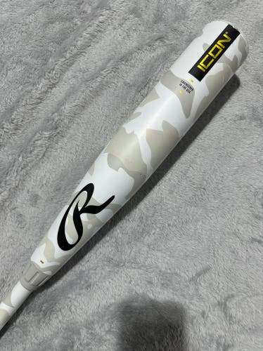 2025 Rawlings Icon Composite Bat USSSA Certified (-10) Composite 19 oz 29" (Used)