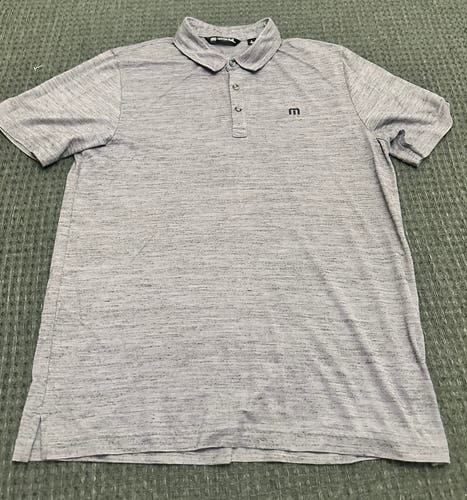 Travis Mathew Purple/gray polo, large