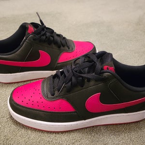 Nike Court Vision Low Next Nature in the "Bred" Red Black Men's Size M 10 (W 11) Adult Nike Shoes
